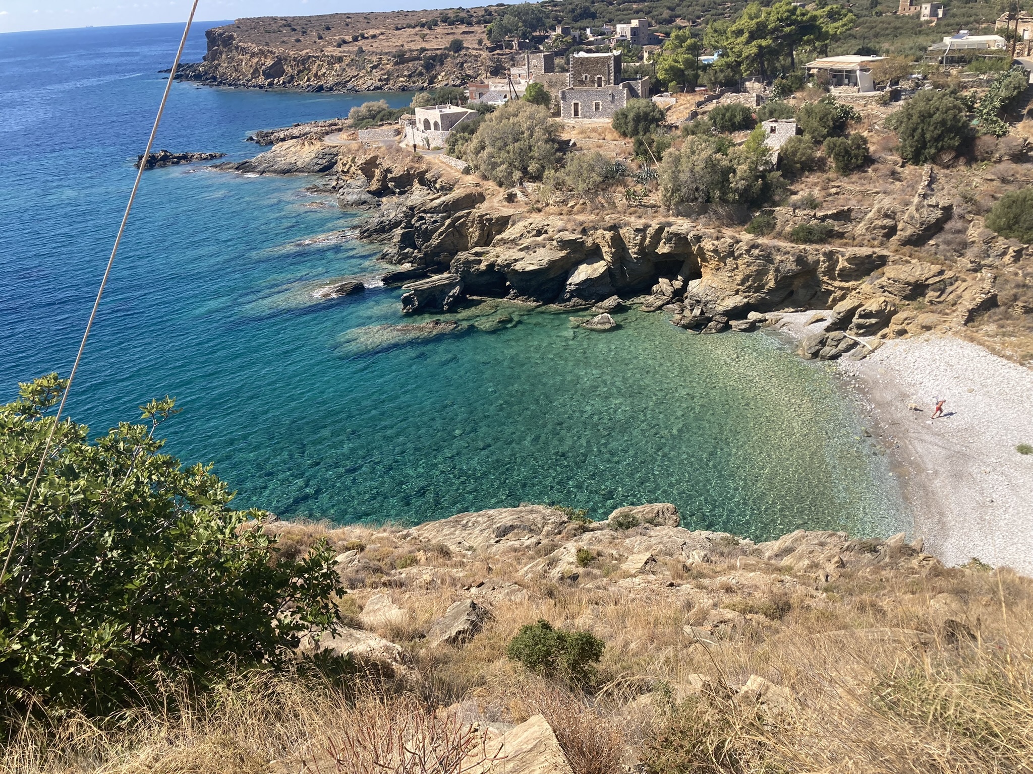 Secluded beach on Mani